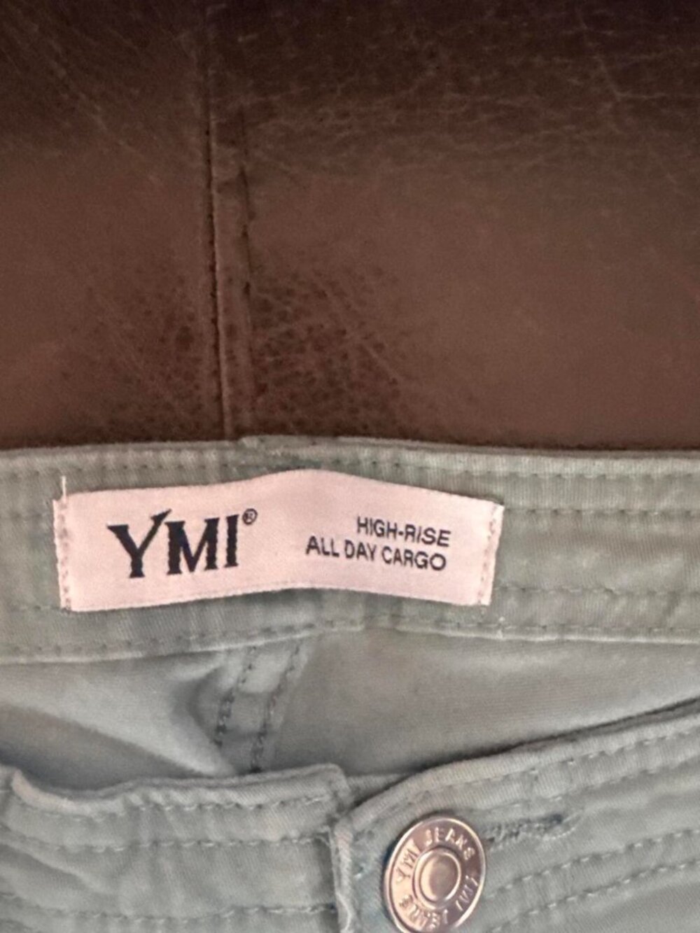 YMI High Rise Cargo Jeans - Picture 3 of 5